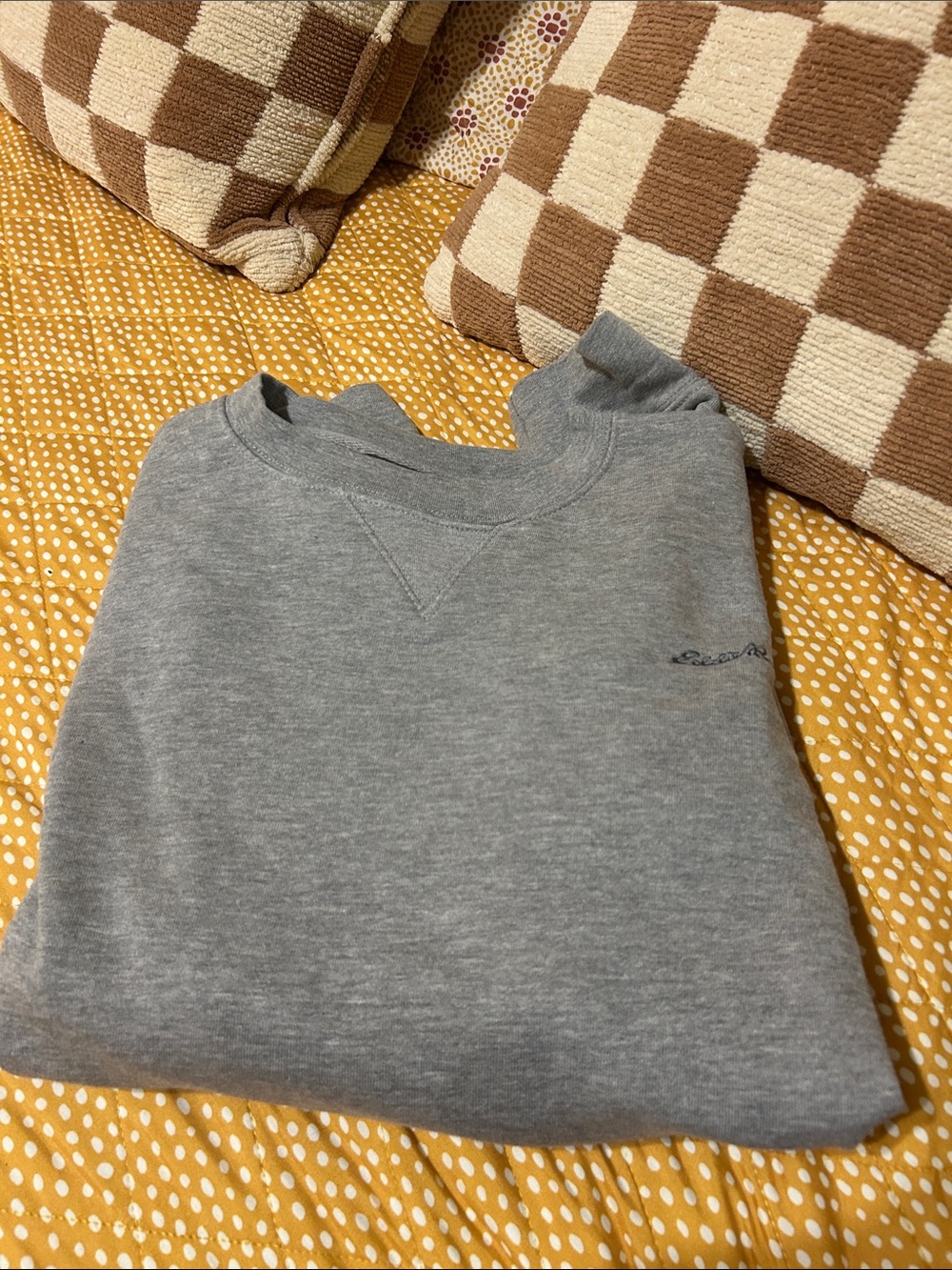 Eddie Bauer Men's Crewneck Sweatshirt - Light Gray